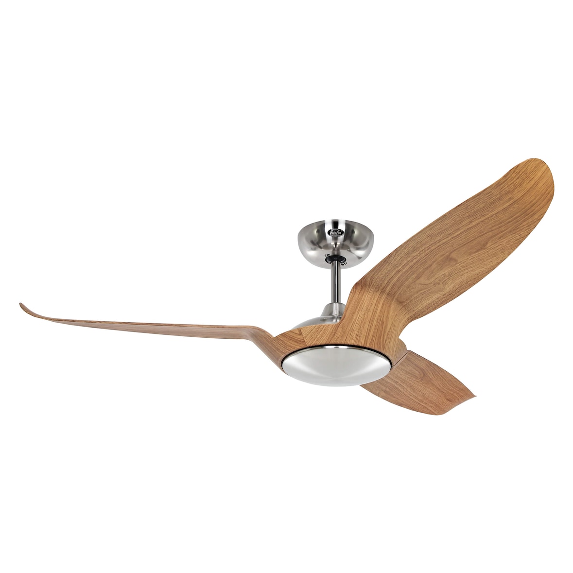 Energiespar Deckenventilator Eco Talos Chrom / Eiche 135