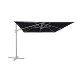 thumbnail of METRO Professional Parasol ROMA, aluminium/polyester, 3 x 3 m, ouverture à manivelle, rotation à 360°, protection UV50+, anthracite/platine
