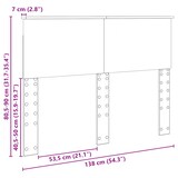 thumbnail of vidaXL Kopfteil Weiß 135 cm Holzwerkstoff