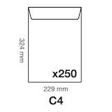 thumbnail of Clairefontaine 250x Versandtaschen haftklebend Kraft 229x324mm//C4 90g - Braun 7750C