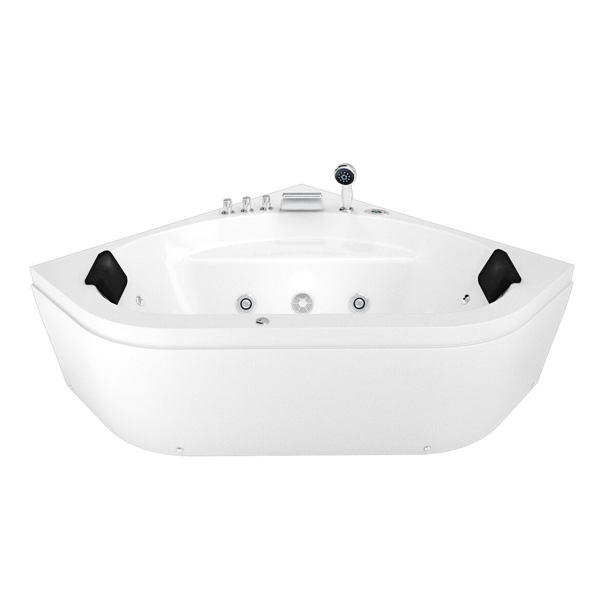 Whirlpool Pool Badewanne Eckwanne Wanne W20R 140x140cm mit Radio und Farblicht