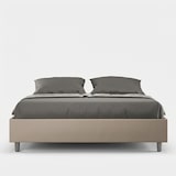 thumbnail of Letto Sommier contenitore imbottito 160x200 similpelle tortora Azelia