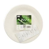 thumbnail of 6 X 100 Teller, Pappe "pure" rund Ø 23 cm weiss