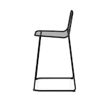 thumbnail of Mase Barkruk metaal stapelbaar - Zwart