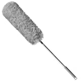 thumbnail of Intirilife Mikrofaser Staubwedel mit Teleskopgriff in Grau - 81 (256) x 13 cm - Biegbar abnehmbar waschbar