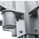 thumbnail of METRO PROFESSIONAL Parasol à 4 têtes TOMOKO, aluminium / polyester, 4 x 4 m, protection UV50+, hydrofuge, argent / platine