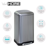 thumbnail of WellHome - Pattumiera a pedale in metallo 30 L