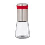 thumbnail of Relaxdays Chilimühle, Edelstahl Gewürzmühle m. Kräuter Mahlwerk, 16 cm Mühle, silber-rot