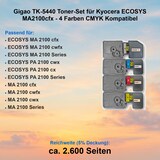 thumbnail of Gigao TK-5440 Toner-Set für Kyocera ECOSYS MA2100cfx - 4 Farben CMYK Kompatibel