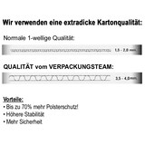 thumbnail of 100x Faltkarton Karton 800x400x200mm 1wellig DICKWELLE lang und flach