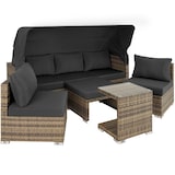 thumbnail of tectake Wicker loungeset San Marino met aluminium frame - natuur - 403713