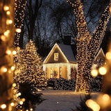 thumbnail of WellHome - Guirnalda con 80 Luces LED Blanco cálido con Temporizador y cable transparente