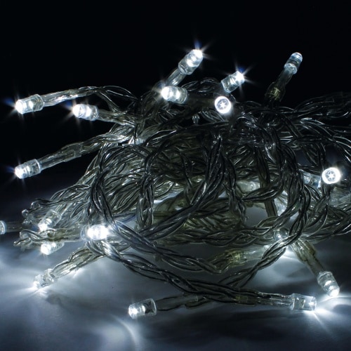 3x 20er LED Lichterkette Set Batteriekette Weihnachten Beleuchtung Deko weiß : 20 LED´s (3er-Set) : Weiß