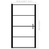 thumbnail of Helloshop26 - Douchedeur douchecabine baddeur badscherm badkamer interieur 81 x 195 cm zwart gehard glas 02_0003753