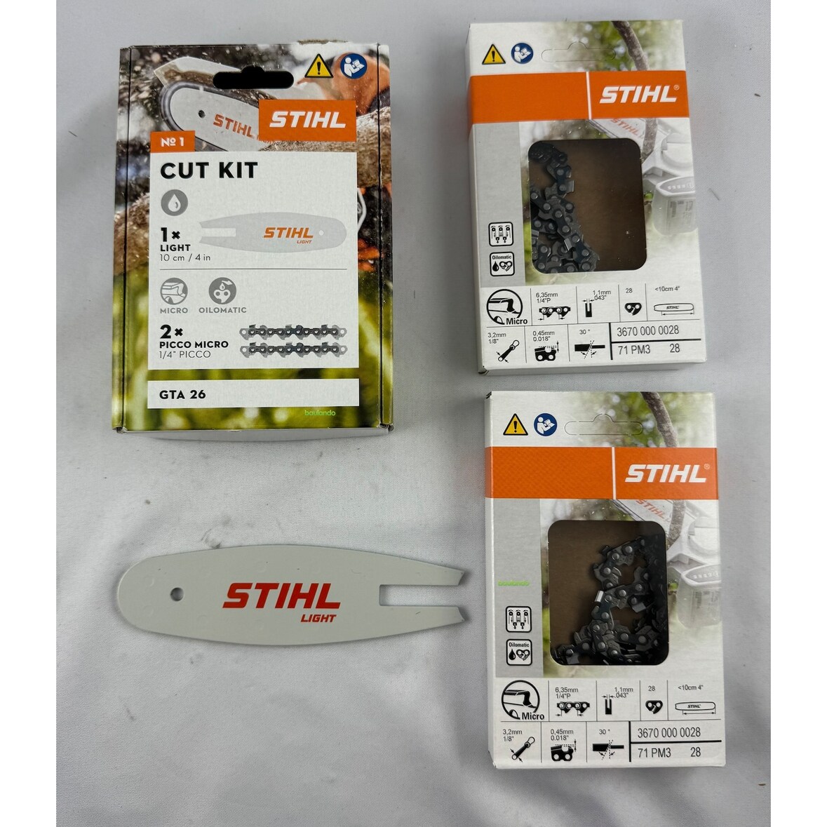 STIHL CUT KIT 1 GTA26 30070009900, Führungsschiene 30070030101 + 36700000028