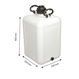 thumbnail of GILAC Bonbonne + bouchon vidange - Blanc G127021