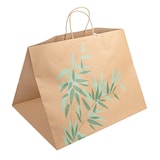 thumbnail of Sacos Gourmet Com Asas 'Feel Green' 110 G/M2 43+33X33 Cm Natural Kraft (100 Unidades)