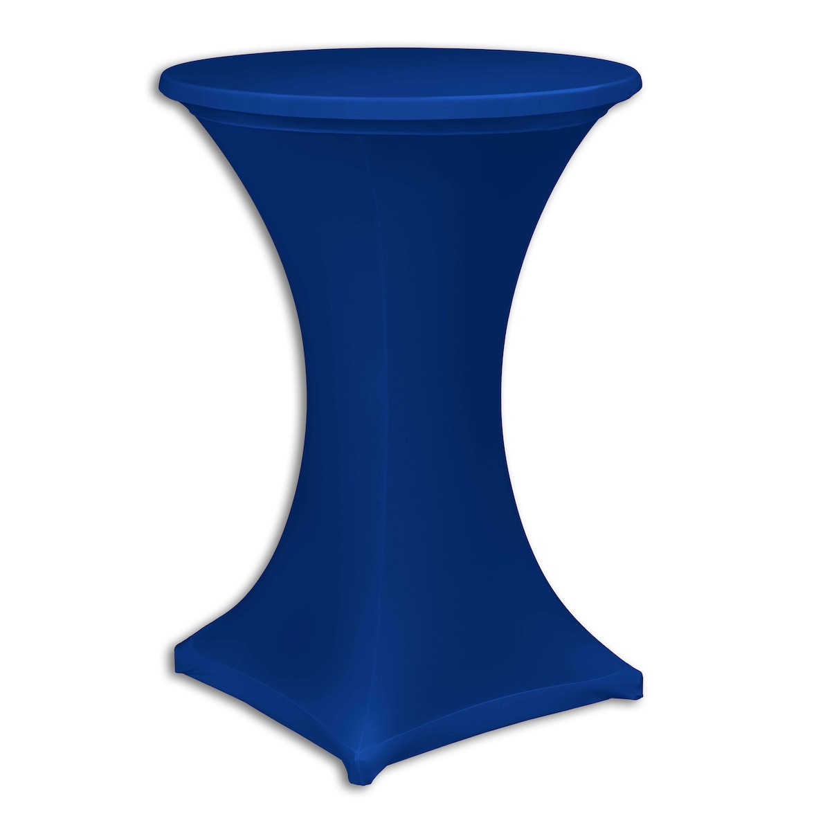 Stehtischhusse "NIZZA" stretch blau 70 Ø, 2-teilig