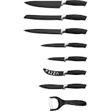 thumbnail of Set de couteaux 8 pièces avec revêtement céramique Royalty Line RLBLK7W