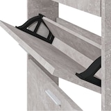 thumbnail of vidaXL Schuhschrank Betongrau 59x17x108 cm Holzwerkstoff