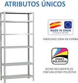thumbnail of SimonRack Estantería Metálica con tornillos 2000x900x300 mm, 6 Alturas, 100 kg de Punto Flexión, Blanco - Comfort