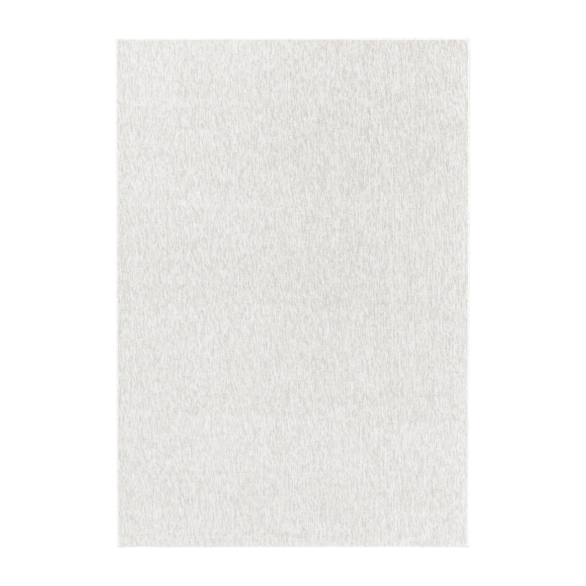 Teppich Kurzflor Uni Modern Waschbar Strapazierfähig Esszimmer Flur OEKO-TEX Creme 120x170 cm Schadstoffgeprüft – AMMER von Kadima Design