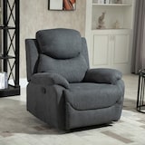thumbnail of HOMCOM Sillón Ergonómico Reclinable 150° Reposapiés Cojín Acolchado 97x96x105,5 Gris