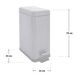 thumbnail of SVITA STM10 Mülleimer Treteimer Abfalleimer 10l inkl. Inneneimer Softclose-Deckel Weiß