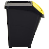 thumbnail of Poubelles Empilables Avec Couvercles 3 Pcs Noir Pp 120 L