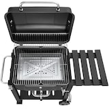 thumbnail of tectake barbecue charbon de bois florian grille chrome réglable 110x64x104 cm cuisson jardin extérieur