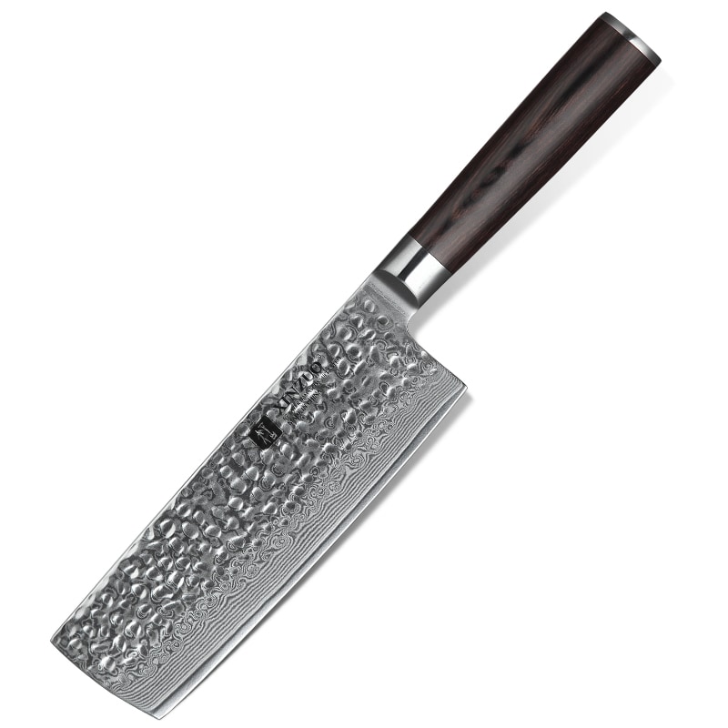XinZuo - Damascus Nakiri mes - B1H He series