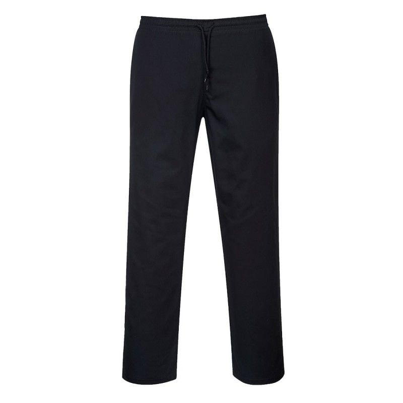 Portwest - Pantalon de cuisine noir DRAWSTINGS Noir Taille M