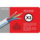 thumbnail of Regleta Enchufe con 5 Tomas sin Interruptor, Blanco, 5 Enchufes, Cable de 1,5 Metros, Protección Infantil, Toma Tierra, con protección sobretensiones