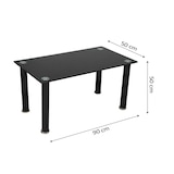 thumbnail of Mesa de Centro de Cristal Templado CT18, Blanco 90x50 cm