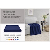 thumbnail of Exner Polar Fleecedecke navy 130 x 160 cm: navy : 100% Polyester
