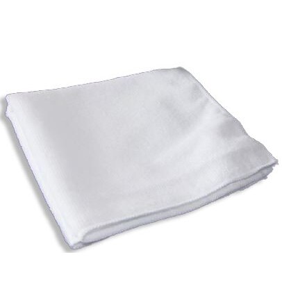 Lavette microfibre blanche 200 g / m² -  38 x 38 cm - vendu au sachet de 10 lavettes - Dewitte