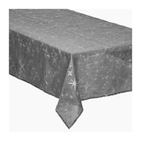 thumbnail of Nappe de Fêtes Canevas Gris étoiles Argent 140 x 360 cm
