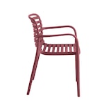 thumbnail of METRO PROFESSIONAL Silla apilable con reposabrazos Gastro Elaria, plástico, burdeos