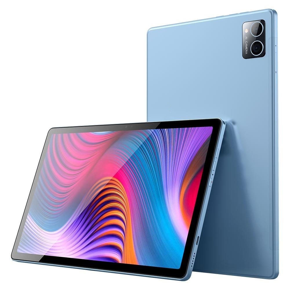 Tablette Tactile 10 Pouces Android 4G LTE 8GB RAM 128GB ROM Dual SIM WiFi Bluetooth Bleu Clair YONIS