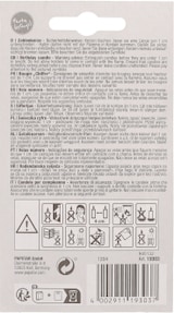 thumbnail of Zahlenkerze 7,3 cm weiss "3" mit rotem Rand