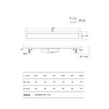 thumbnail of Aloni Duschrinne Rom 100cm