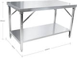 thumbnail of METRO PROFESSIONAL Werktafel GWTS4147F, 140 x cm, met onderstel, inklapbaar