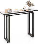 thumbnail of Helloshop26 - Multifunktionaler Konsolentisch für den Eingangsbereich 110 x 30 x 81 cm elegantes Design matte Oberfläche in Weiß 20_0013837