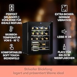 thumbnail of Klarstein Shiraz 16 Uno Weinkühlschrank 42l Touch-Bedienfeld 131W 5-18°C Schwarz