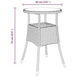 thumbnail of vidaXL 5-tlg. Garten-Bistro-Set mit Kissen Schwarz Poly Rattan