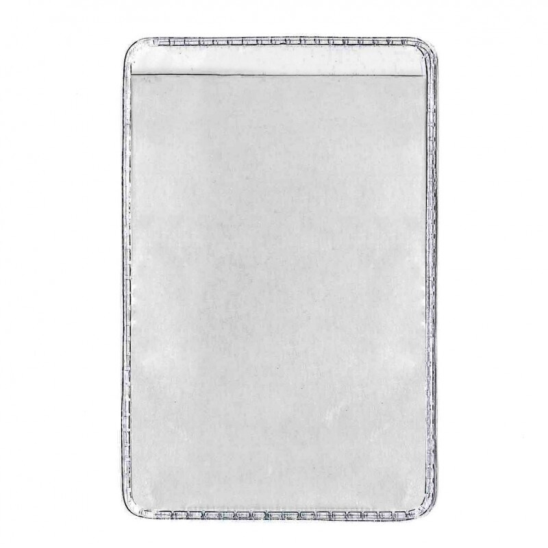 Protège-carte souple 1 poche - transparent - vertical (lot de 100)
