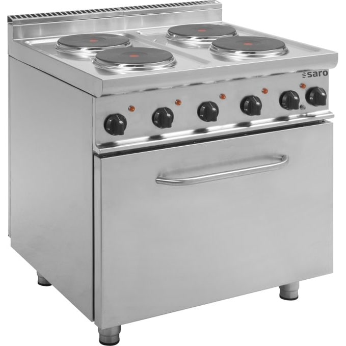 Elektrisch fornuis met elektrische oven model E7/Cuet4Le, afmetingen: B 800 XT 700 XH 850