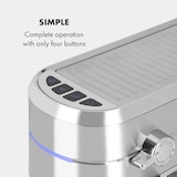 thumbnail of Futura Espressomaker 20 bar 1450 Watt 20 bar Wassertank: 1,25 Liter rostfreier Edelstahl Silber-Metallic