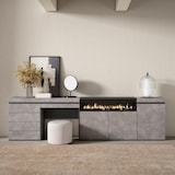 thumbnail of Aparador, 277x35x75cm, Dormitorio, habitación, Chimenea eléctrica, Cómoda, Cajonera, Tocador, Cemento _444_16