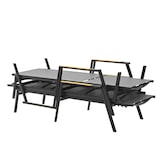 thumbnail of METRO PROFESSIONAL Espreguiçadeira Poza com função de inclinação e apoios de braços, alumínio/ teca/ textileno, antracite/ cinzento